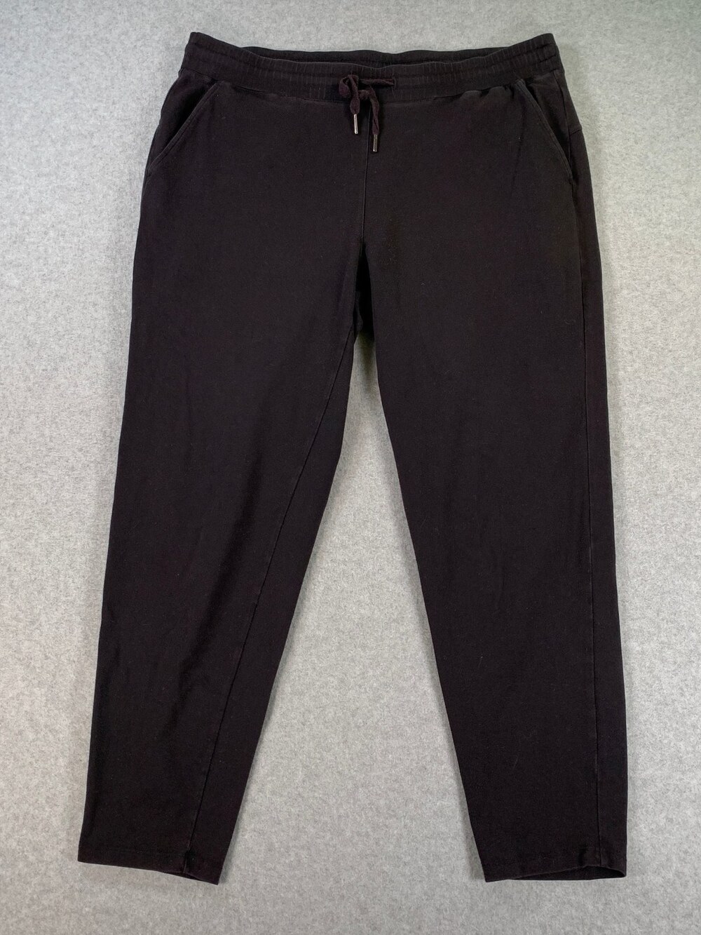 Eileen Fisher Jogger Sweatpants 90% Cotton Drawstring Black Women's Size Small
